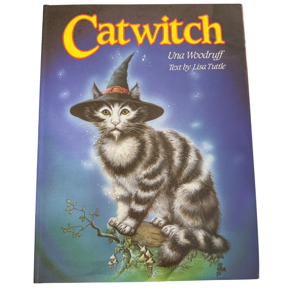 CATWITCH Una Woodruff Lisa Tuttle Hardcover 1990 Vintage Fantasy Picture Book